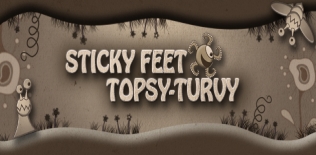 Pieds collantes Topsy Turvy-