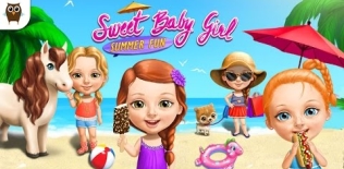 Sweet Baby Summer Girl Fun