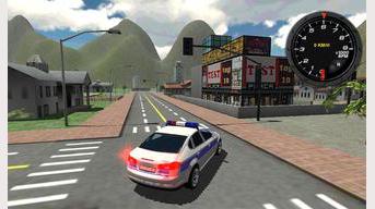 3D Pilote Voiture de police