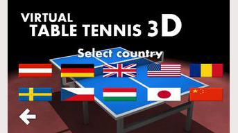 Virtual 3D tennis de table